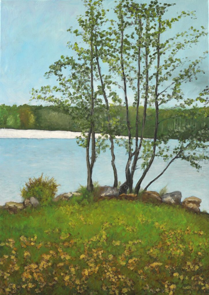 Jojo Wolff: White Beach 03, Acryl und Öl auf Leinwand 50x70cm
Otto Maigler See Hürth