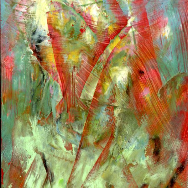 Jojo Wolff: Garten, 23. September, Ölpastell 10x15cm