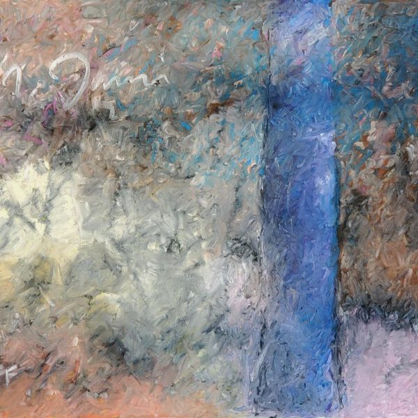 Blauer Baum, 21. Juni 2023, Ölpastell ca. 35x50cm