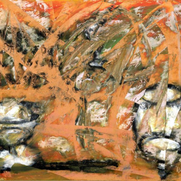 Calvados und Gewürztraminer Straßburg 2024, Ölpastell ca. 24x30cm
