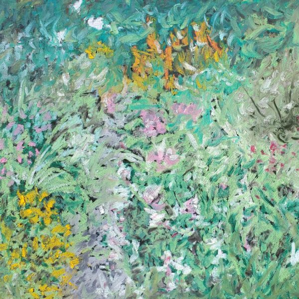 Gartenweg 19. Juli 2024, Ölpastell ca. 20x30cm