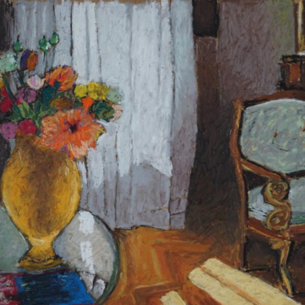 Karins Geburtstagsstrauß, Nizza 21.12.2022, Ölpastell ca. 30x40cm