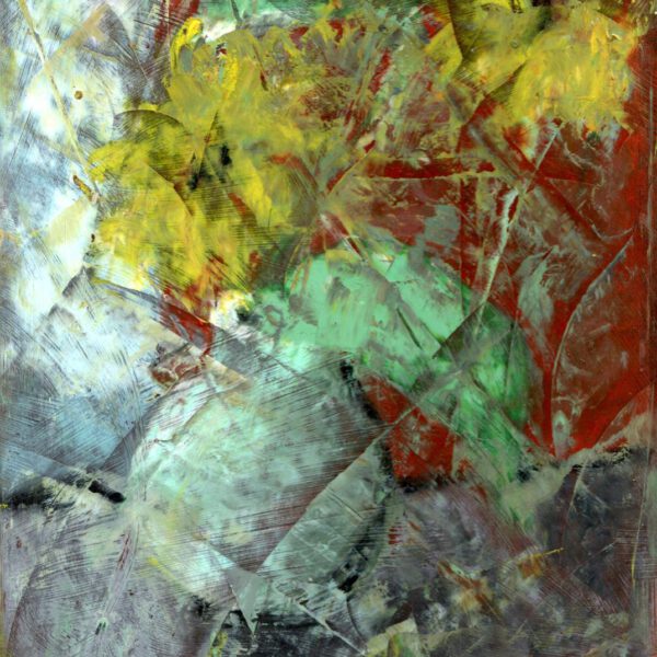 Kleine grüne Vase II, September 2024, Ölpastell 18x24cm