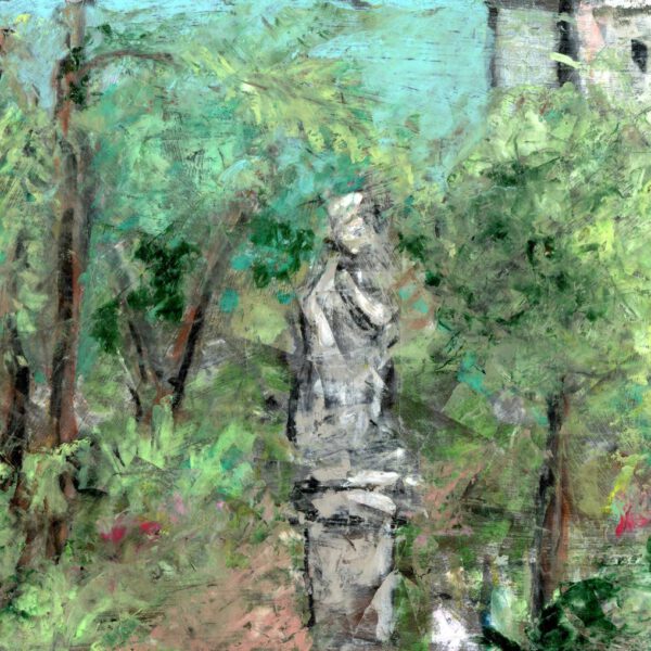Palermo 2023, Giardino di Villa Bonnano, Ölpastell 18x24cm