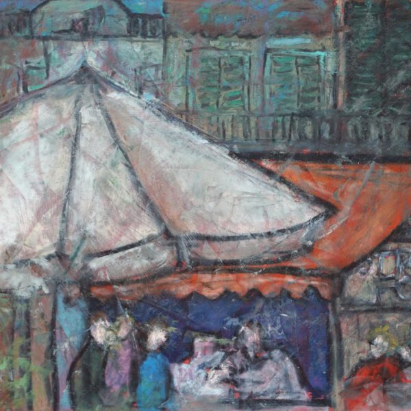 Palermo Streetfood 2023-2024, Ölpastell 30x40cm