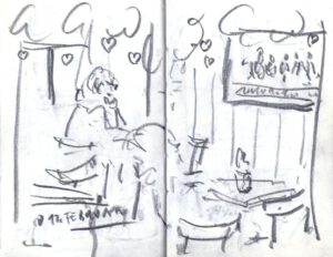 Skizzenbuch Ligurien, Biasca, 11. Februar 2024 (2)