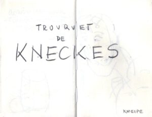 Skizzenbuch Ligurien, Die Kneipe in Strasbourg 12. Februar 2024