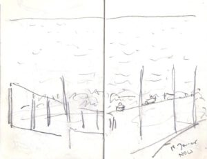 Skizzenbuch Ligurien, Noli, 19. Januar 2024