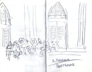 Skizzenbuch Ligurien, Strasbourg, 12. Februar 2024
