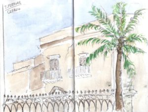 Skizzenbuch Sizilien, Cefalu 2, 3. Februar 2023