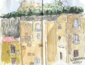 Skizzenbuch Sizilien, Cefalu, 3. Februar 2023