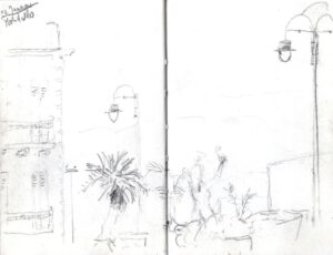 Skizzenbuch Sizilien, Mondello, 24. Januar 2023