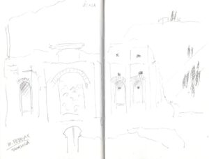 Skizzenbuch Sizilien, Taormina, 10. Februar 2023