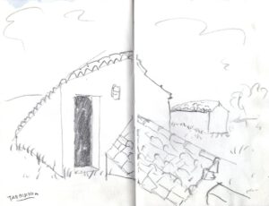 Skizzenbuch Sizilien, Tarquinia 2, 16. Februar 2023