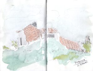 Skizzenbuch Sizilien, Tarquinia 3, 16. Februar 2023