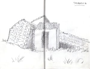 Skizzenbuch Sizilien, Tarquinia 5, 16. Februar 2023