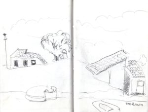 Skizzenbuch Sizilien, Tarquinia 6, 16. Februar 2023