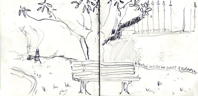 Jojo Wolff: Skizzenbuch Korsika/Nizza 2025, 9. Februar, Nizza, Musee des Beaux Arts