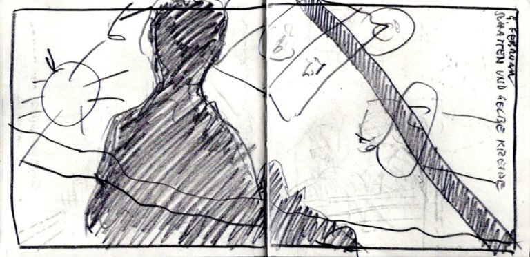 Jojo Wolff: Skizzenbuch Korsika/Nizza 2025, 9. Februar, Nizza, Musee des Beaux Arts