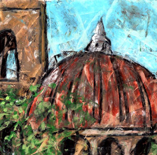 Jojo Wolff 2025, Lucca, Ölpastell 20x30cm
