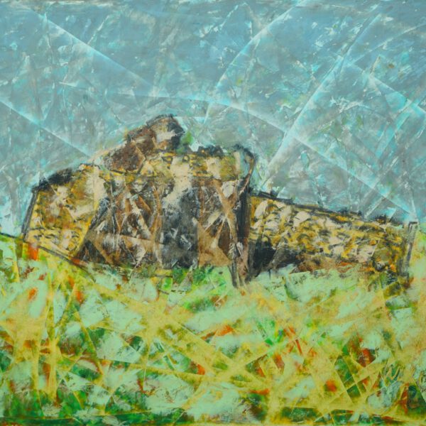 Jojo Wolff 2024: Tarquinia, Ölpastell 24x30cm
