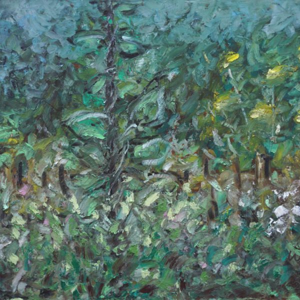 Jojo Wolff 2025: 30. Juni Stangenbohne, Ölpastell 15x21cm