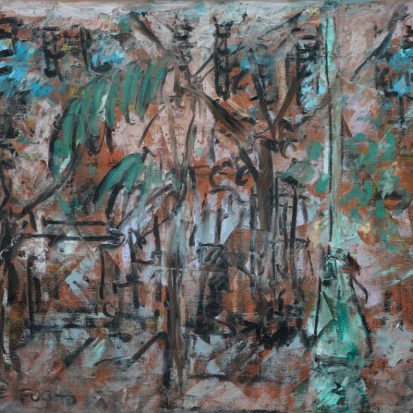 Jojo Wolff 2025: Place Foch 09.12.25 Ölpastell, 21x30cm