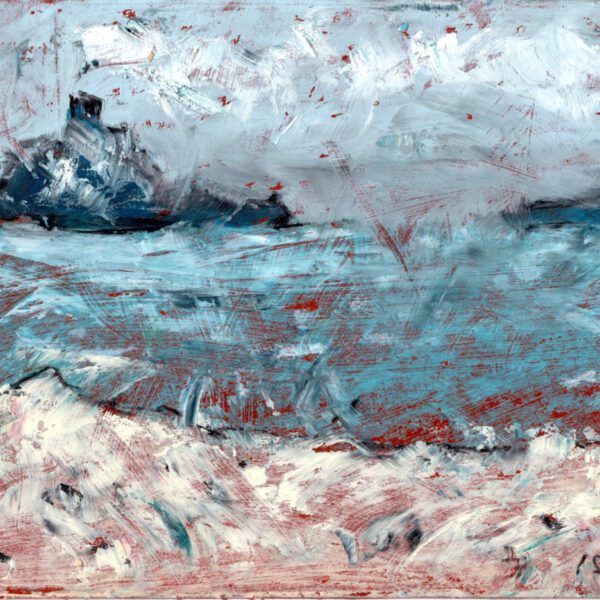 Jojo Wolff 26: Isolella 3. Februar Ölpastell 12x21cm