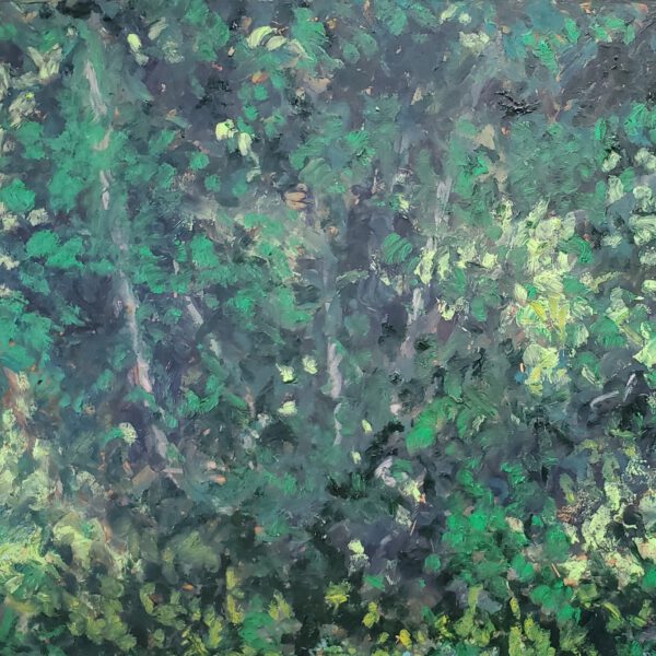 Jojo Wolff 2026: Haselnuss 11. Juli, Ölpastell auf Pappelholz, 21x30cm