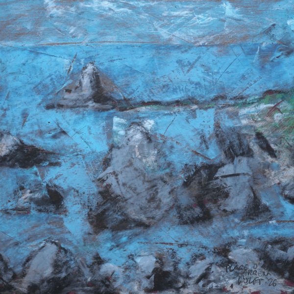 Jojo Wolff: Plage dArgent, Juli 2026, Ölpastell 21x30cm